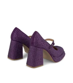 Alma en Pena Zapatos De Tacón|SANDALIA PEDRERÍA PUNTA CUADRADA