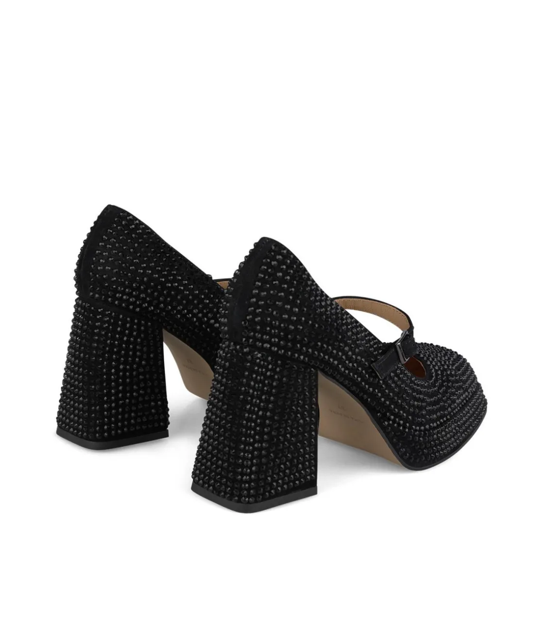 Alma en Pena Zapatos De Tacón|SANDALIA PEDRERÍA PUNTA CUADRADA