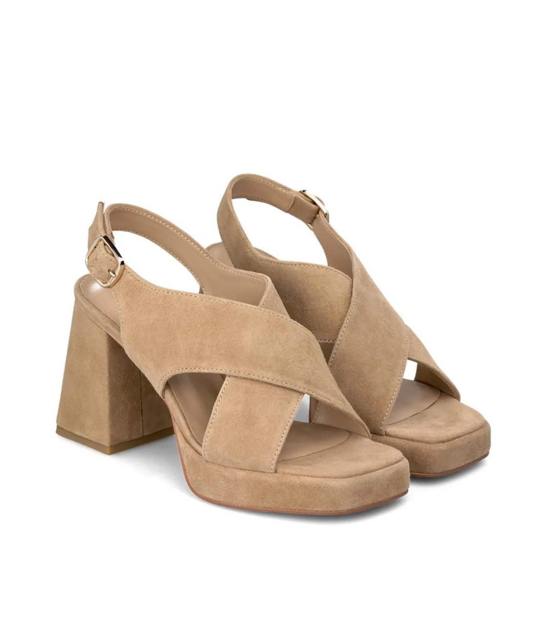 Alma en Pena Sandalias|SANDALIA TACÓN CUADRADO TIRAS