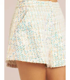Alma en Pena Pantalones|SHORT LENTEJUELAS BOTÓN JOYA