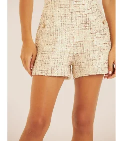 Alma en Pena Pantalones|SHORT TEXTURA BOTÓN JOYA