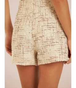 Alma en Pena Pantalones|SHORT TEXTURA BOTÓN JOYA