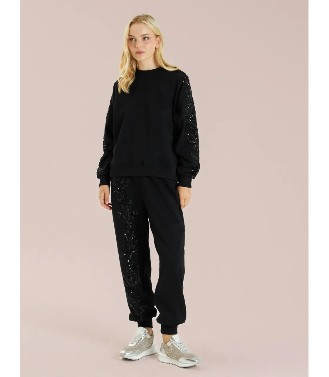 Alma en Pena Jerséis|SUDADERA CON DETALLE LENTEJUELAS