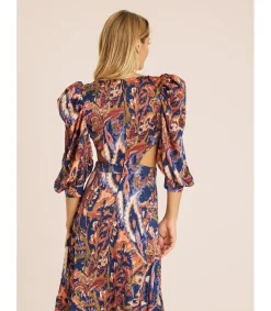 Alma en Pena Vestidos Largos|VESTIDO ESTAMPADO CUT OUT