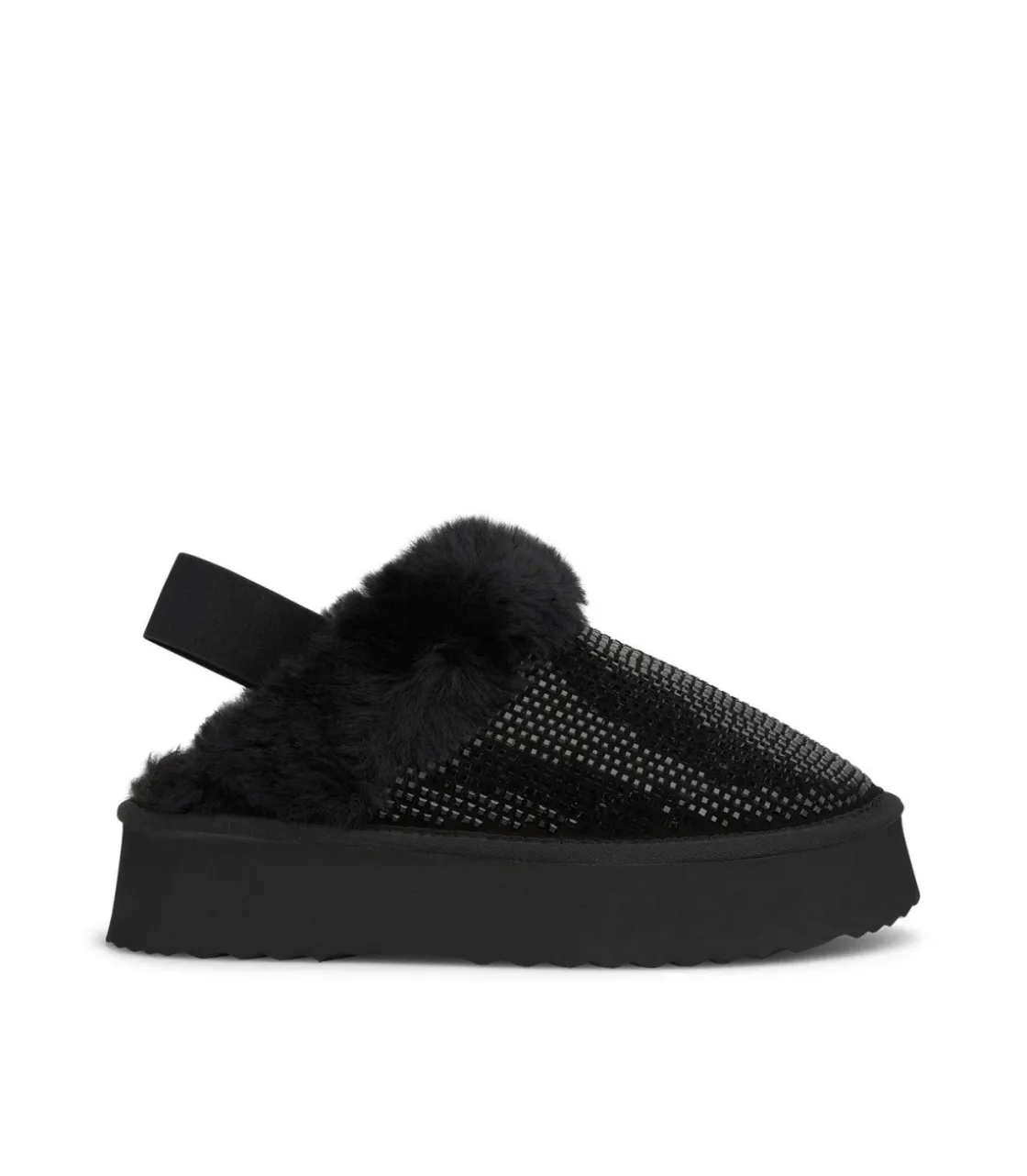 Alma en Pena Zapatos Planos|ZAPATO DE PELO CON PEDRERÍA