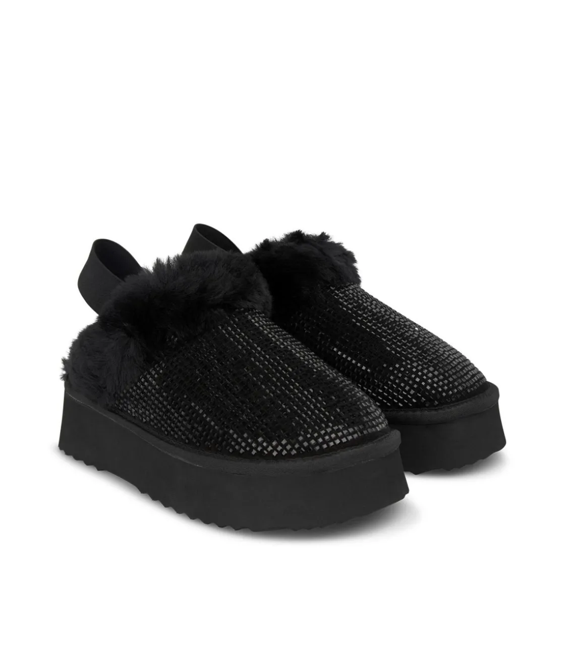 Alma en Pena Zapatos Planos|ZAPATO DE PELO CON PEDRERÍA