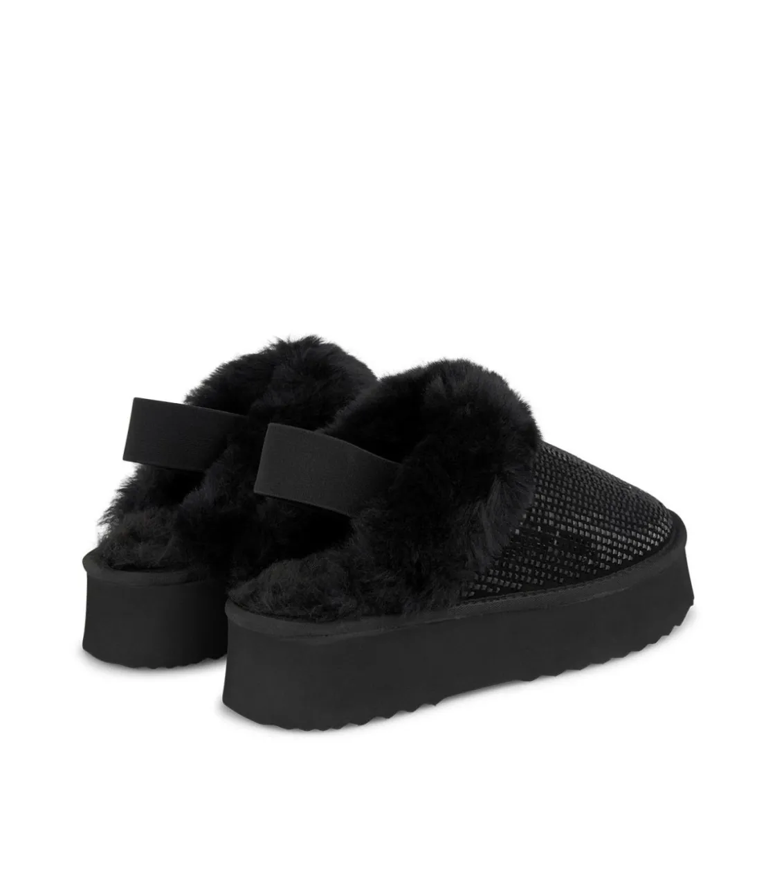Alma en Pena Zapatos Planos|ZAPATO DE PELO CON PEDRERÍA