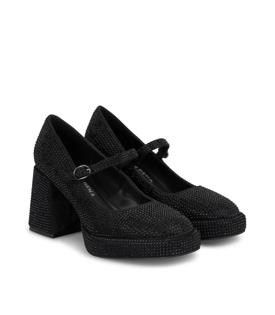 Alma en Pena Zapatos De Tacón|ZAPATO TACÓN BLOQUE PEDRERÍA